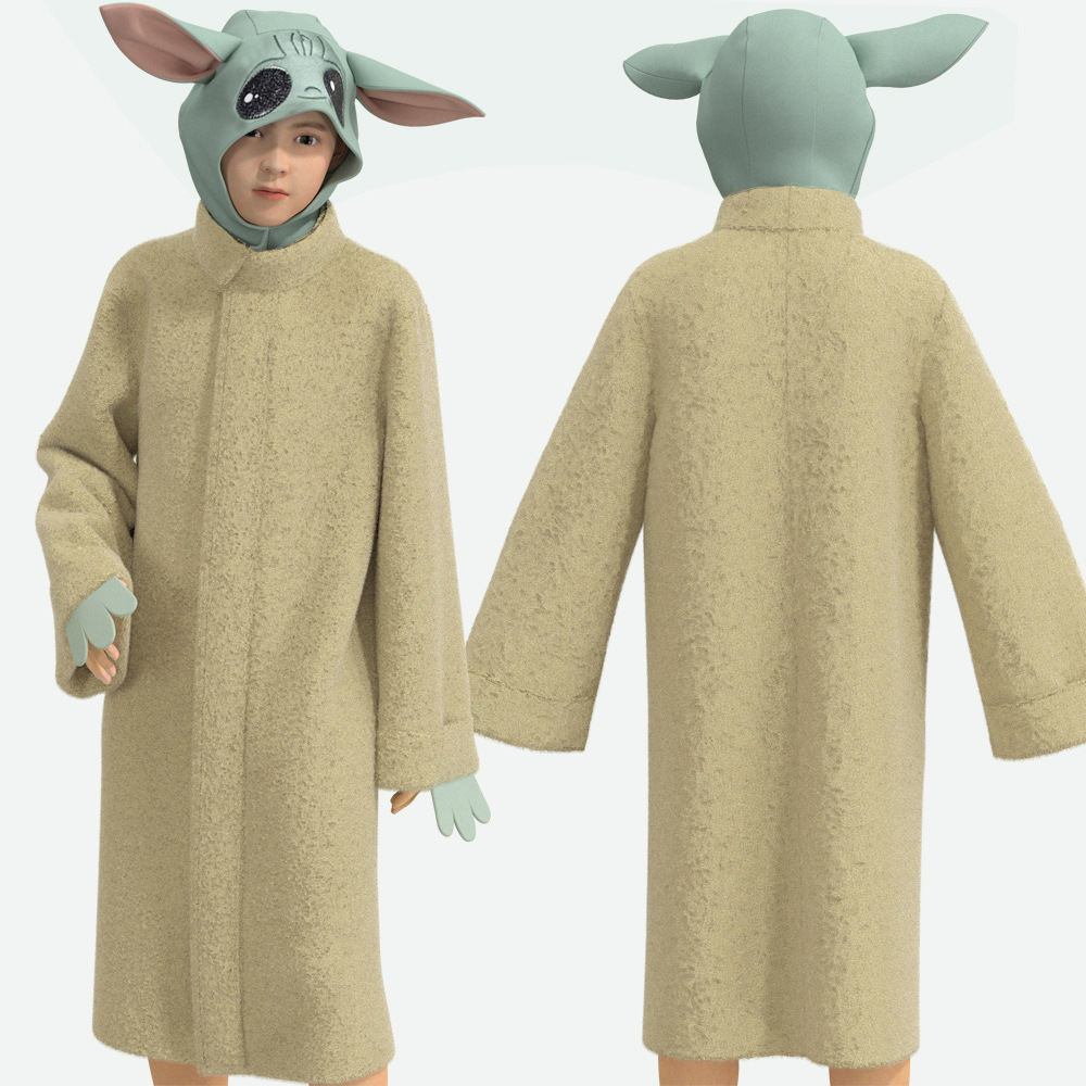 星球大战尤达宝宝yoda绝地大师外星cos角色扮演play服装儿童表演