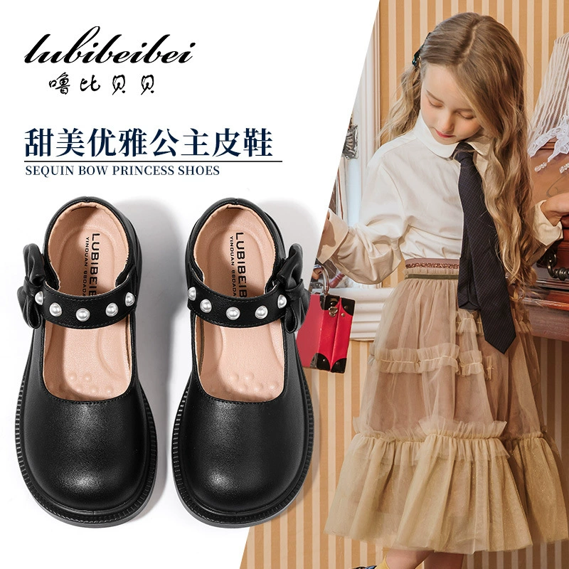 Кожаные туфли для девочек 2023 новые девушки в британском стиле