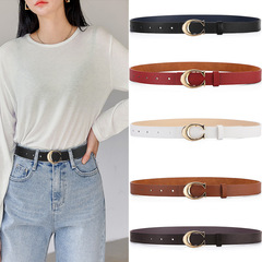 女士腰帶時尚百搭潮流女生皮帶韓版簡約裝飾高級感女配西裝褲腰帶