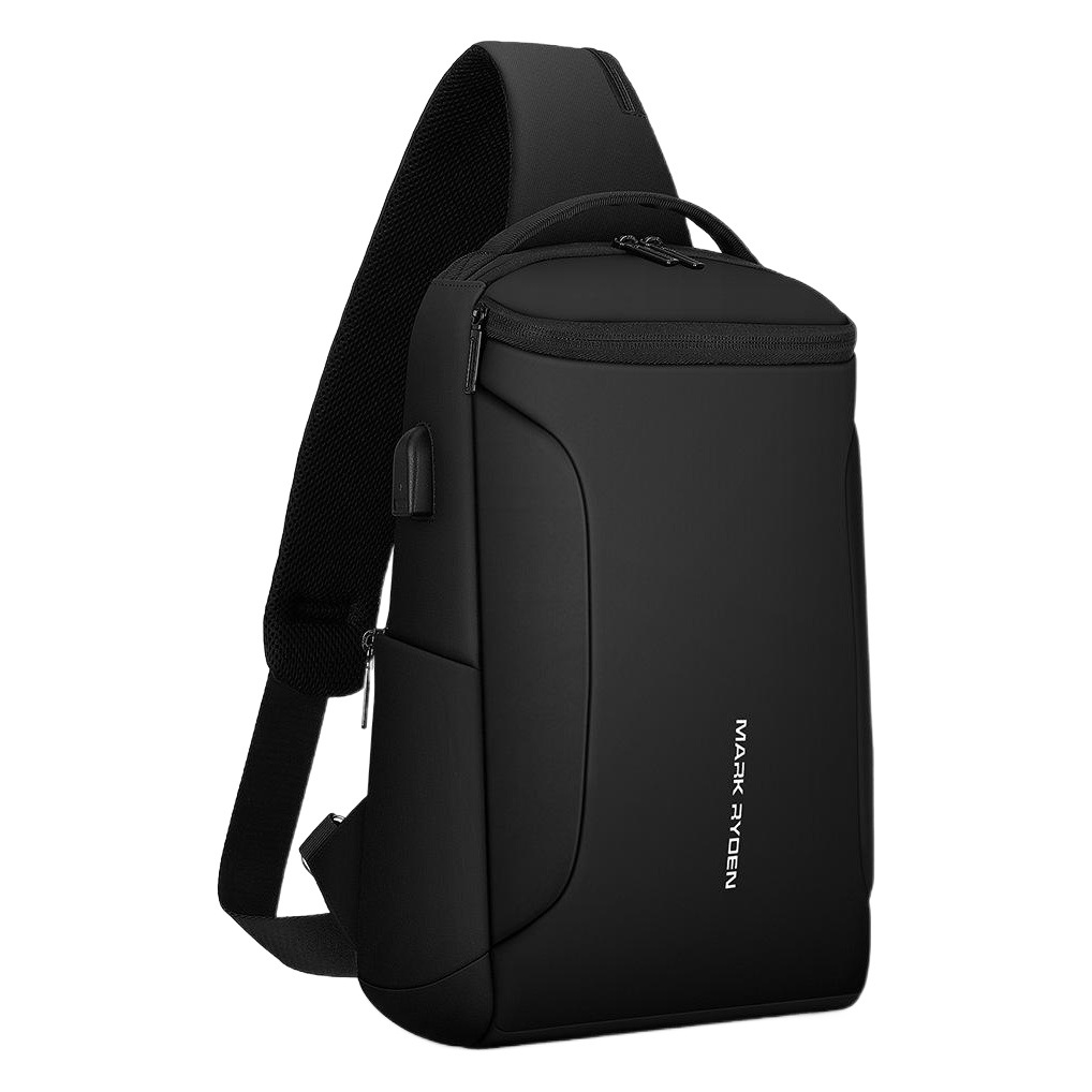 Mark Ryden Large Capacity Shoulder Bag New Business Casual Water-Repellent Crossbody Bag Multifunctional Men's Chest Bag