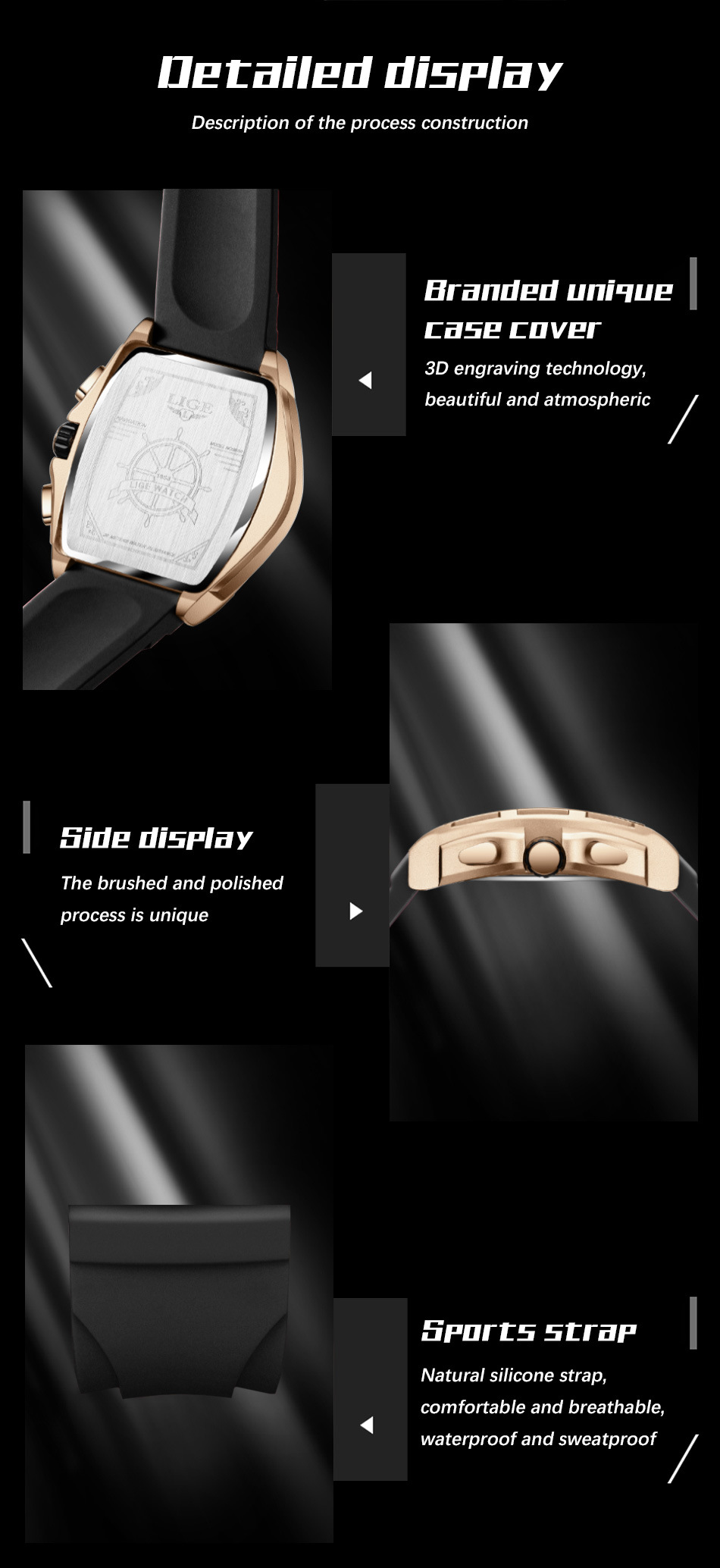 2023 New Hot Selling Watch Men's Multi Functional Waterproof Calendar Watch Sports Wine Bucket Curved Mirror Hollow Out Watch_voghion.com