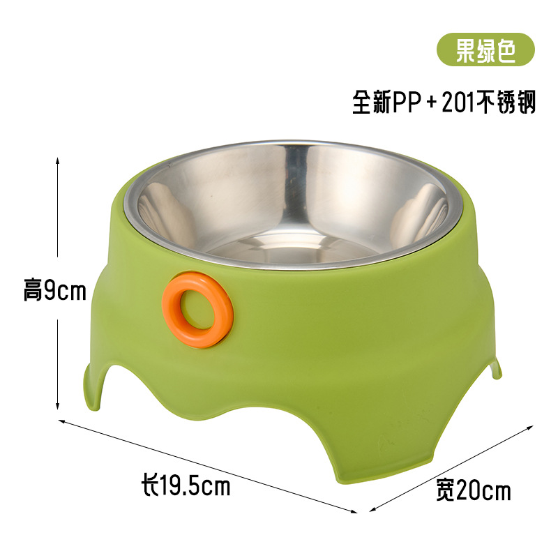 Taco para gatos, tazón para perros, acero inoxidable, tazón para perros de gran capacidad, tazón para mascotas antideslizante, tazón para mascotas de 15 °, tazón para gatos de cuello