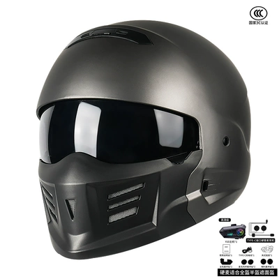 helmet men and women riding Motosiklet dəbilqələri - m-titanium-crystal-gray-abluetooth-more-cost-effective