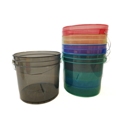 Household plastic bucket car wash transparent storage bucket thickened bath bucket laundry bucket water storage bucket portable bucket wholesale