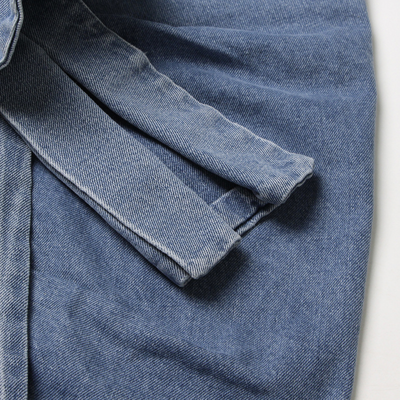 Title 7, Falda vaquera retro azul con estampado de rosas...