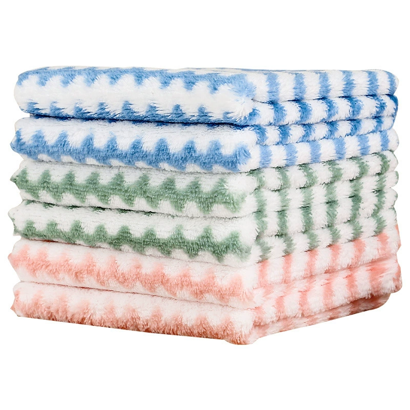 Поставщики оптом хозяйственная густая водяная рябь dishcloth кухонная салфетка не липнет к маслу впитывает воду не облезает и легко очищается