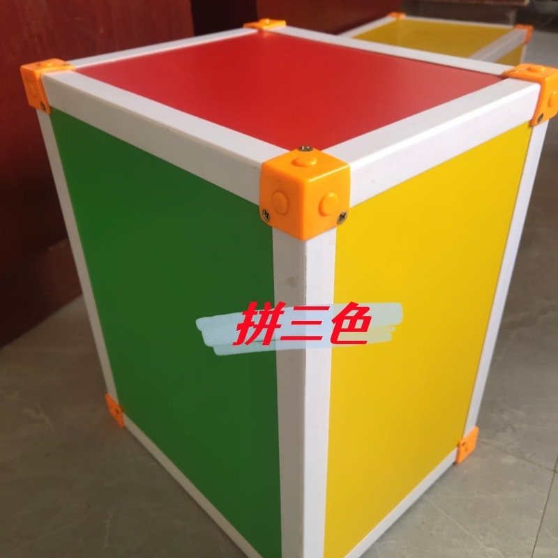多用途学校六面体彩色音乐凳 加厚型龙骨加固PVC包边学生搭建舞台|undefined