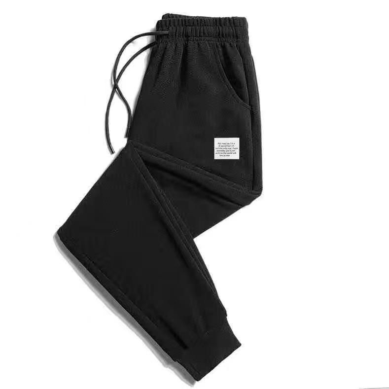Otoño e invierno pantalones forrados de lana pantalones casuales de los hombres Pantalones deportivos de moda de los hombres pantalones cortos harén tobillo-atado pantalones de estudiante de los hombres