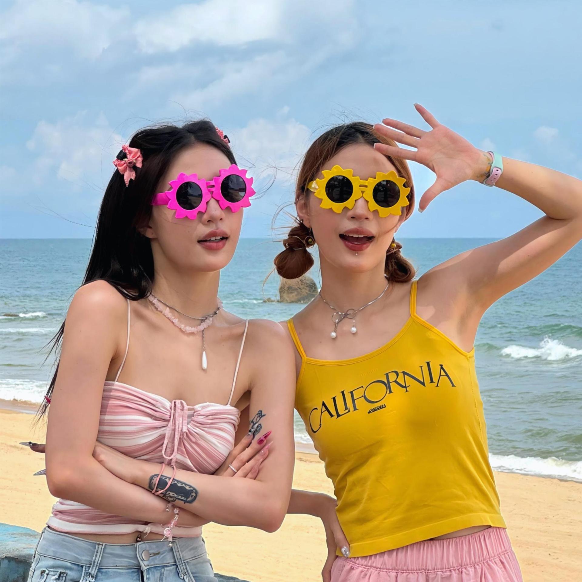 Gafas de Fiesta con Forma de Sol de PC Decorativas para Cumpleaños
