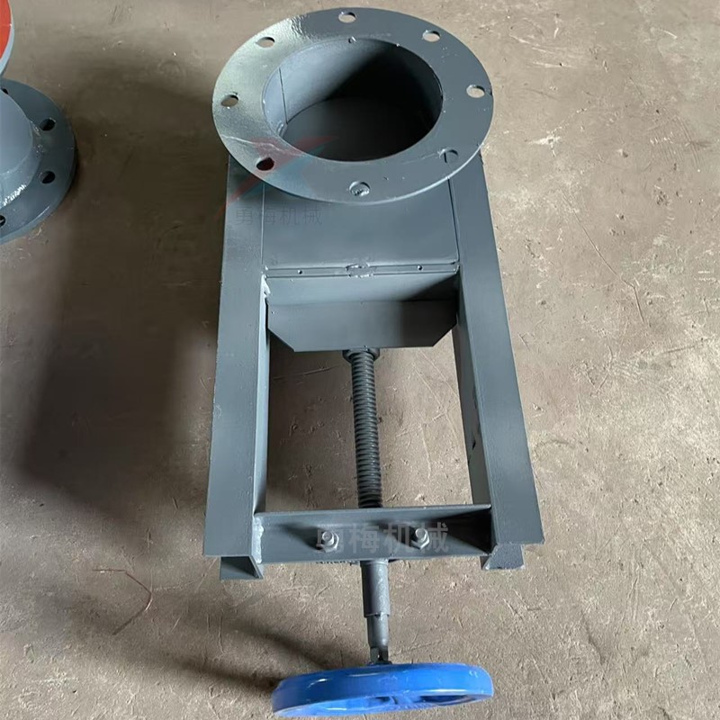 圆形排污水卸料闸板阀 手动式平板闸阀 手轮丝杠插板阀