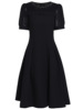 Handmade nail drill bubble sleeve high waisted large swing skirt
