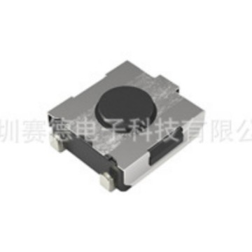 SKHUPLE010 ALPS开关1.57N 6.2*6.3*2.5接地线 黑色按钮 原装正品
