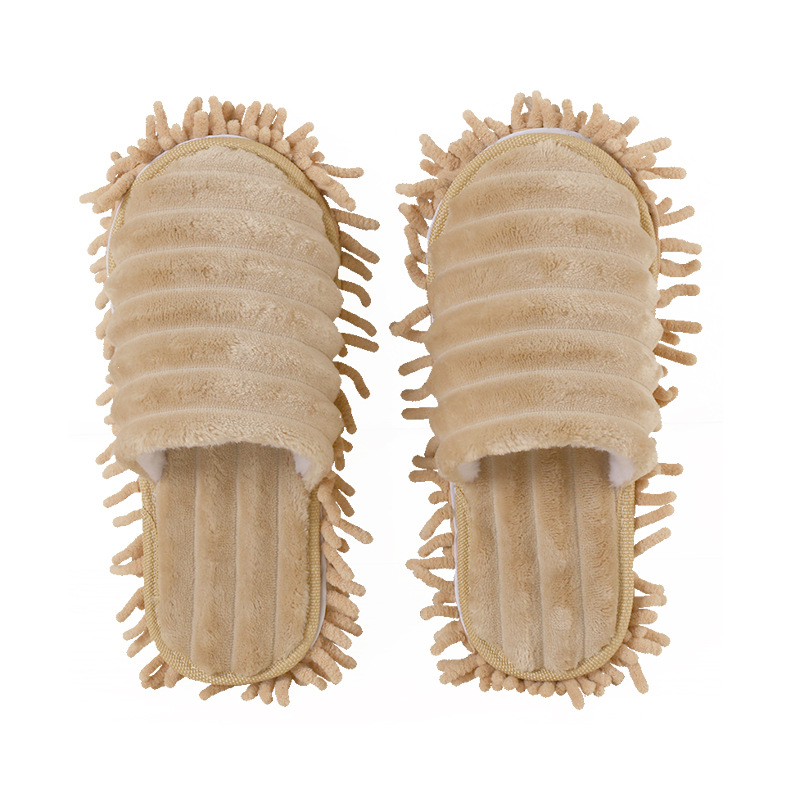 Pantuflas de Limpieza para Suelo de Chenilla Desmontable y Lavable Silencioso para Hogar image 8