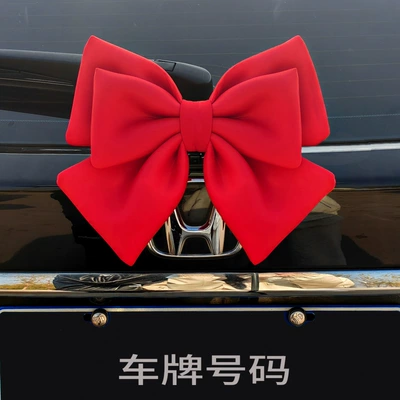 Dolls, Car ornaments - big-red-oversized-bow-with-snap-buckle