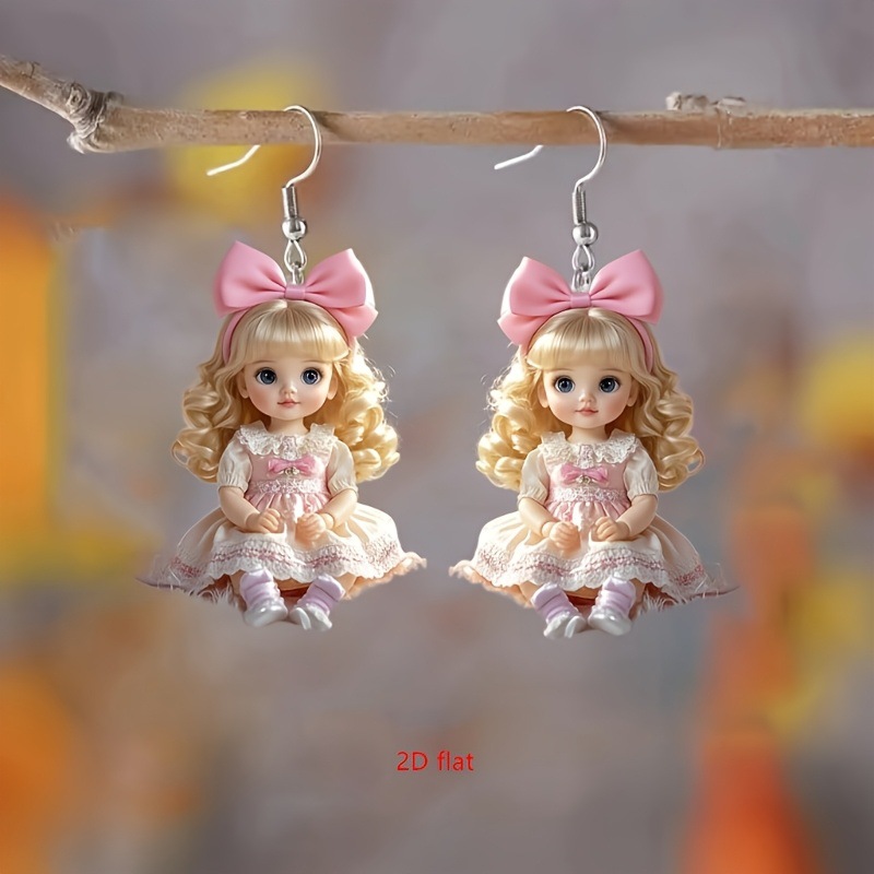 Elegant acrylic cartoon doll