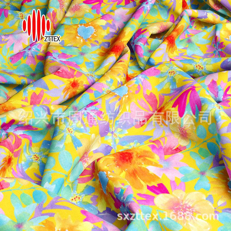 ZTTEX 数码印花 高品质 跨境 35涤65棉印花布现货