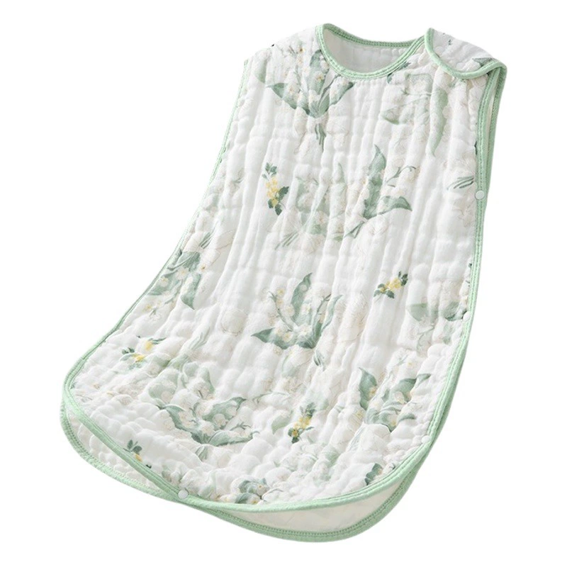 Детский спальный мешок Beitais из марли, новая весенне-осенняя модель, детская пижама без рукавов в стиле жилетки, одеяло с защитой от раздражения.