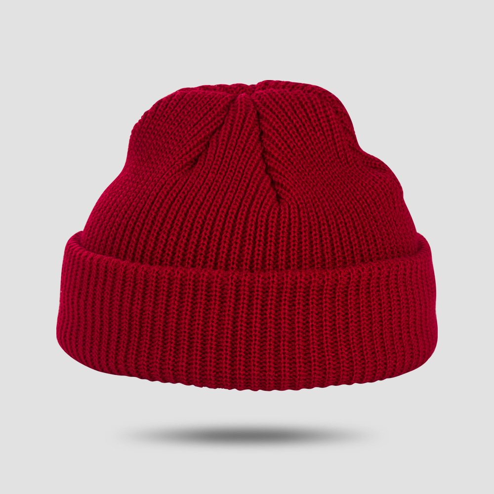 Exclusive For Cross-border Spot Goods Solid Color Knitted Hat Women's Autumn And Winter Warm All-matching Skullcap Korean Style Beanie Hat Woolen Cap Men's Fashion display picture 9
