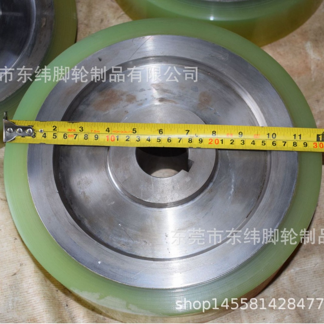 加工各种滚轮直径100~300聚氨酯 pu胶轮天车包胶轮 耐磨不脱胶