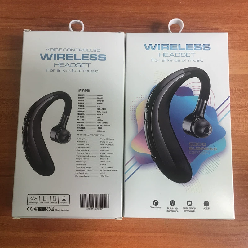 Беспроводной гарнитур S11, Bluetooth наушник с зажимом-ухом, деловой стиль (2 цвета, несколько комплектов)