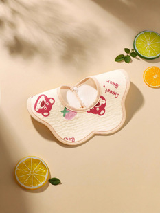 Gauze cotton children's waterproof eating bib for new born, summer scarf 4