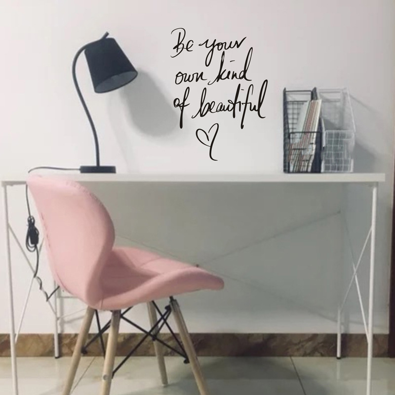 Fábrica al por mayor ins estilo pegatinas de pared inglés pegatinas dormitorio internet celebridad tienda fondo decorativo pegatinas de pared