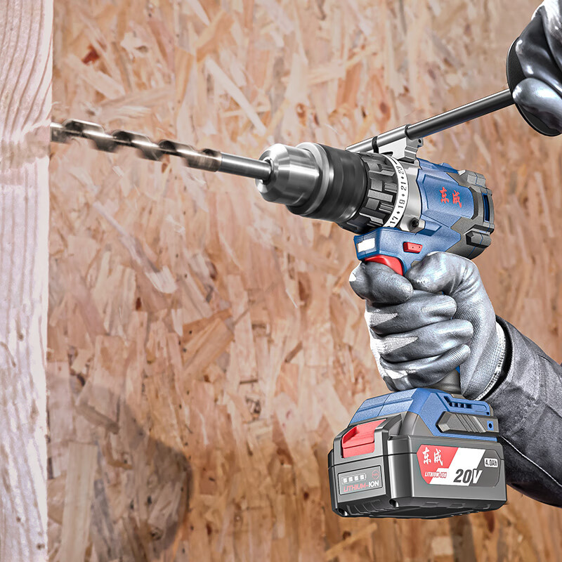 Dongcheng taladro eléctrico de litio sin escobillas de carga 16mm pinza 120Nm gran torsión taladro eléctrico de litio sin escobillas DCJZ