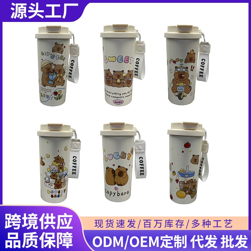 Кофейная кружка из нержавеющей стали 316, двойная кружка для напитков, повседневная кружка для девушек, подарок, кружка для воды, оптовая продажа от производителя