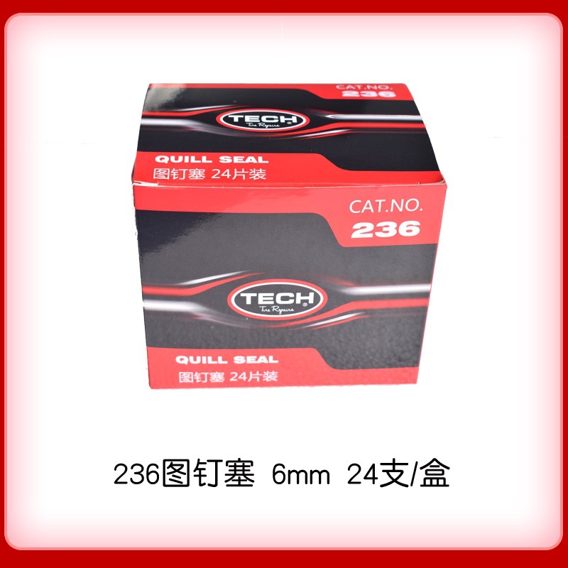 Parches de reparación de neumáticos Tektronix al por mayor, tipo hongo, 236 tapones de presión de 3/4.5/6/8mm para reparación de neumáticos de coche y cámaras de aire.