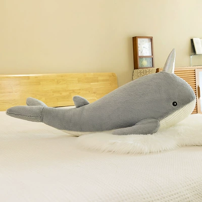 Gift for Men and Women, Oyuncaq yastıqlar - gray-whale-4002cm-kg