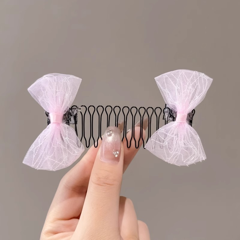 Cabello de la parte posterior de la cabeza de los niños, artefacto de acabado de cabello roto, peine de cabello tirado de pelo, peine de cabello roto, horquilla invisible, diadema, tocado