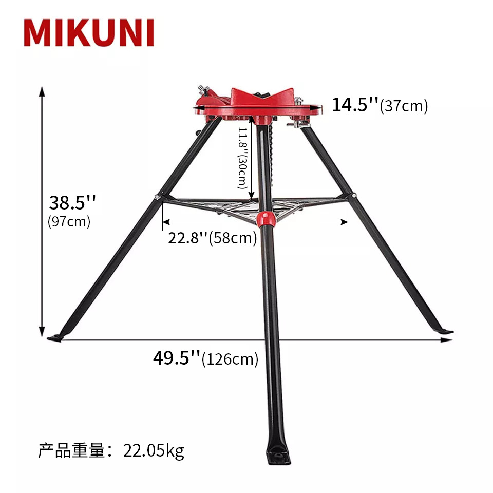 Soporte de tubería de servicio pesado con pinza de tubo de tobillera soporte de tornillo de banco herramienta de tubería soporte ajustable soporte de tubería