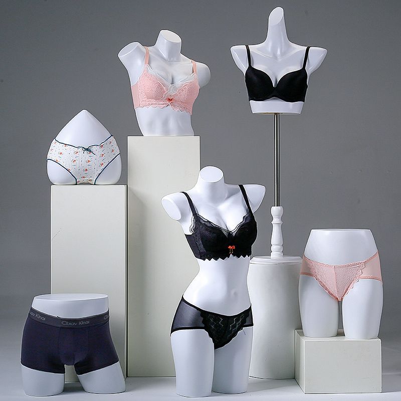 속옷 모델 소품 여성 하프 바디 마네킹 푸시 업 브래지어 남성 속옷 흉막 의류 매장 디스플레이 스탠드 전신