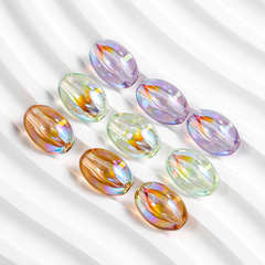 海家新款馬貝通孔透明橢圓珠DIY飾品鑰匙扣包包手機掛飾配件批發