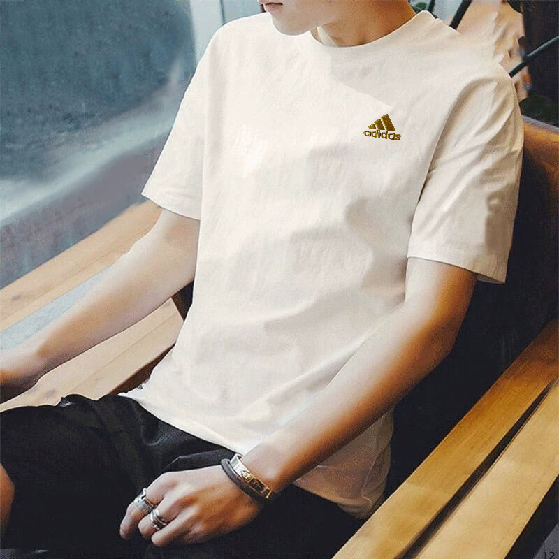 Outlet Clearance Summer Couple's Clover Short-Sleeve T-Shirt, Sporty Loose Adidas T-Shirt, Short-Sleeve Top for Export and Cross-Border Trade Outlet Clearance Summer Couple's Clover Short-Sleeve T-Shirt, Sporty Loose Adidas T-Shirt, Short-Sleeve Top for Export and Cross-Border Trade