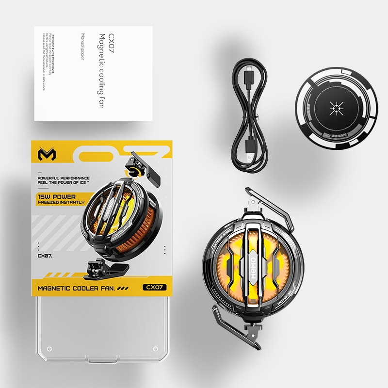 MEMO新品CX15携帯電話ヒートシンクマグネットバッククリップ半導体アイシングAIスマート温度制御RGBストリーマ|undefined