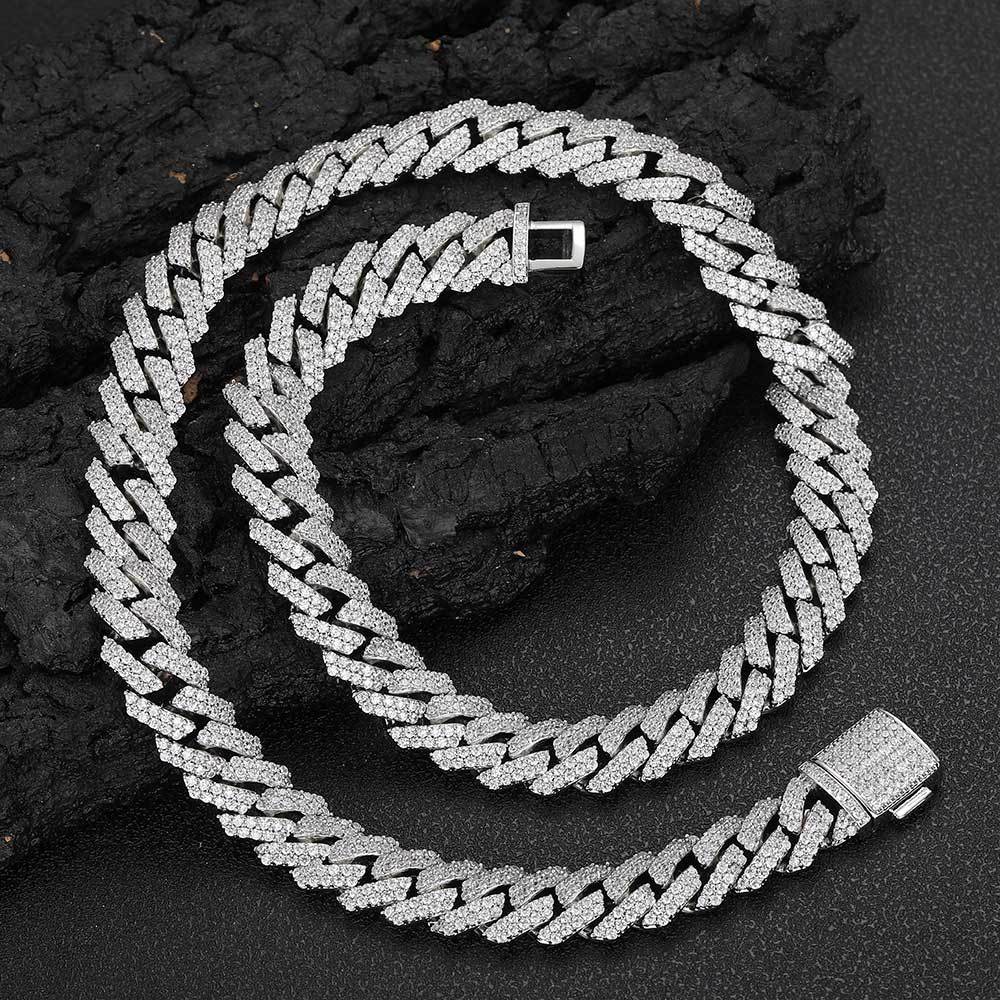 Street Occasion Hip-hop Geometric Copper Inlay Zircon Necklace