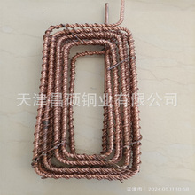 铜管厂家定制 12*1螺旋管冷却循环水箱换热管 热风管道集气组件