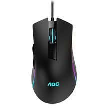 AOC GM120发光电竞游戏鼠标 有线USB专业游戏鼠标笔记本台式通用