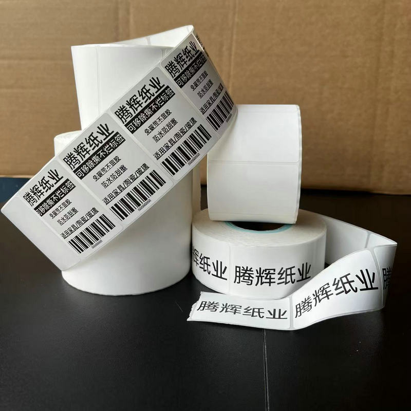 Cinco-Prueba de papel adhesivo térmico sintético etiqueta 60*40 desmontable hoja de muebles a prueba de rasguños impermeable a prueba de arañazos