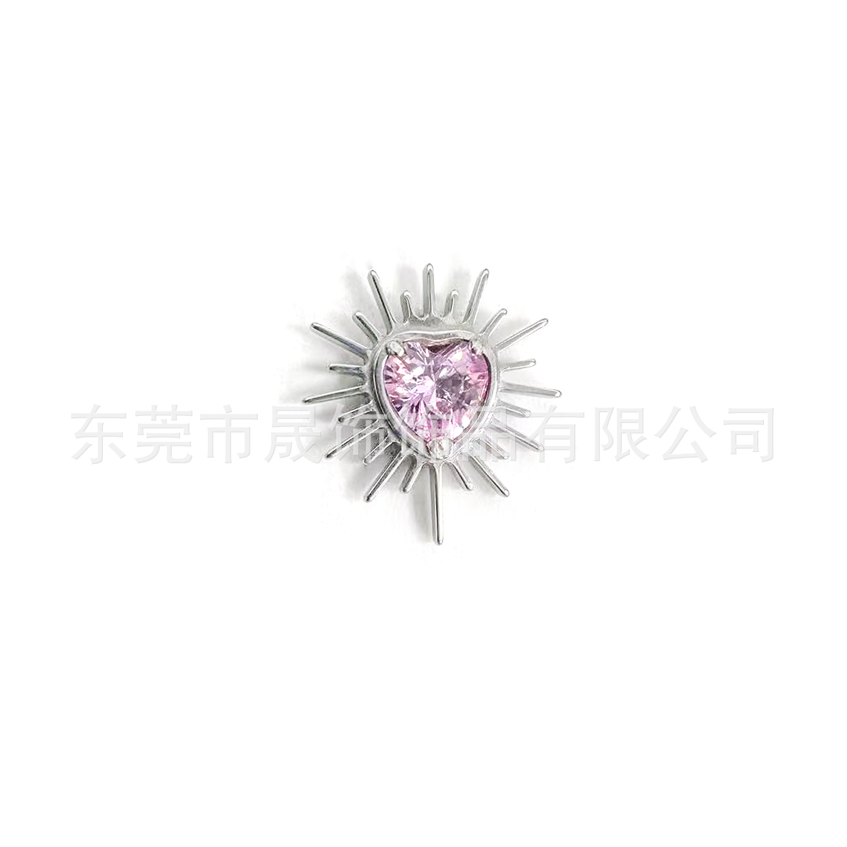 F136 Titanium Alloy Ear Stud 海胆 Heart 芒刺 Studded 5A Cubic Zirconia Helix Cartilage Stud G23 Titanium Piercing Jewelry