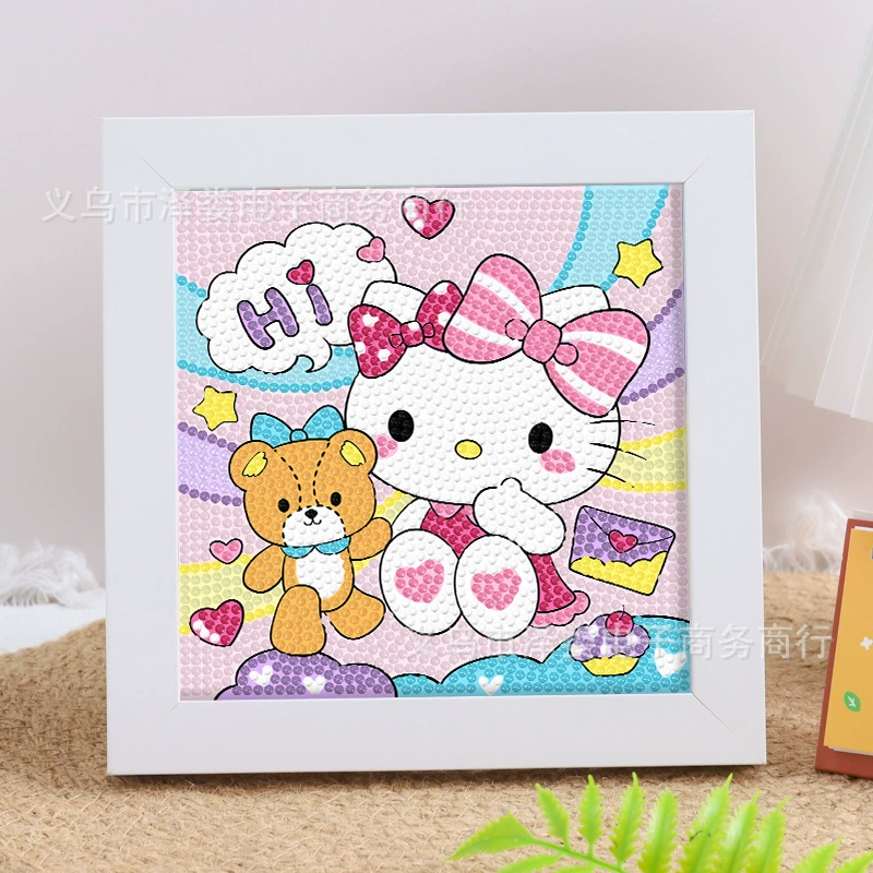 Набор для алмазной вышивки (Sanrio) Пикачу в раме, 17×17 см, комплект для полного стежка DIY