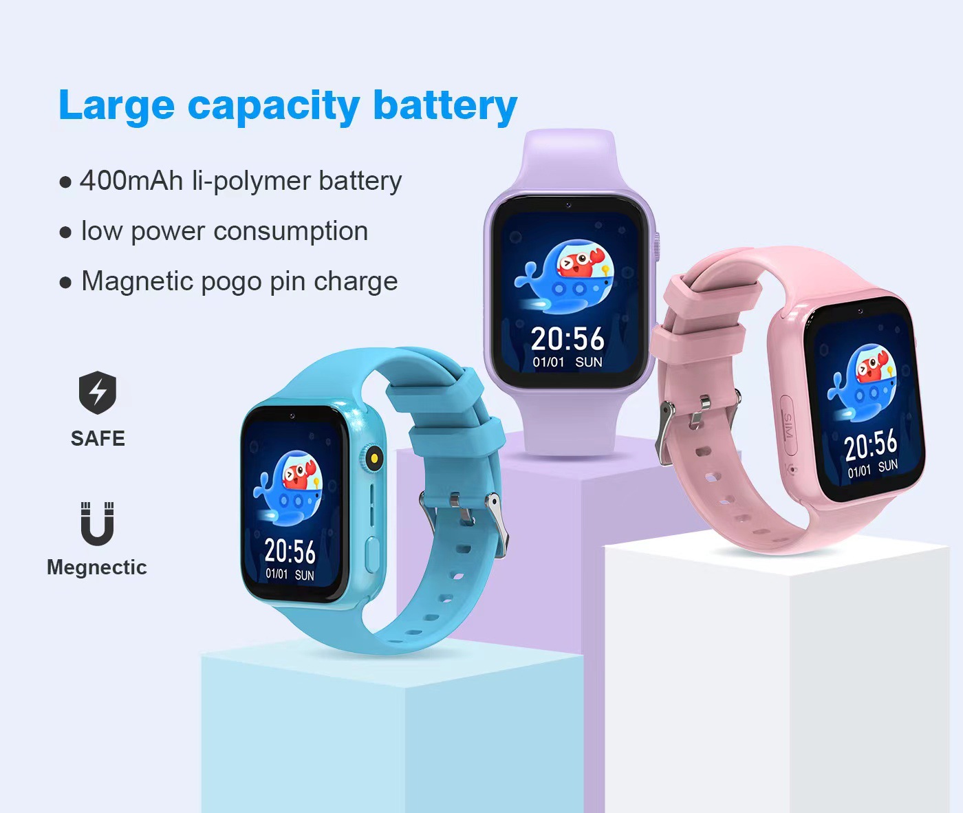 Cross-border children's smartwatch 4G smart positioning video independent call smartwatch exclusively available on Amazon undefined
