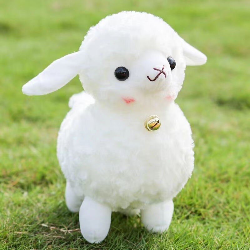 Cute Lamb Plush Toy Lamb Doll 8-inch Grasp Machine Doll Children's Birthday Gift Wedding Accompanying Gift