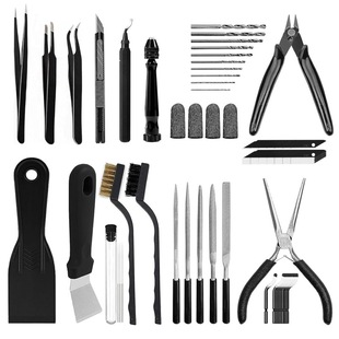 Black 50/62Pcs3D Printer Tool Kit 3D Printing Accessories Nozzle Cleaning Model Processing Tools