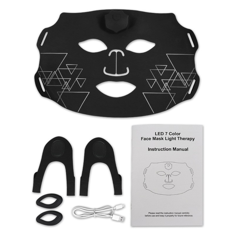 Glossy cosmetic silicone face mask