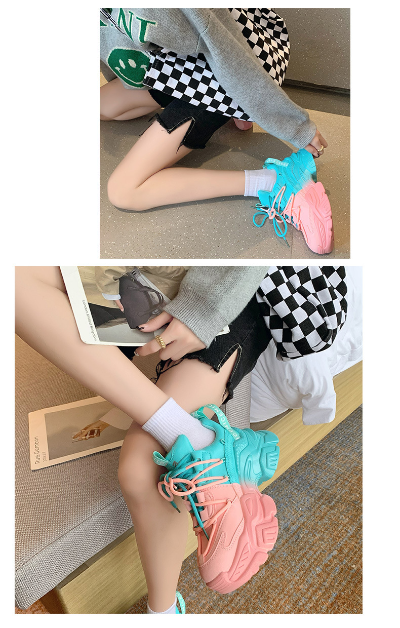 Vrouwen Chunky Sneakers Dikke Bodem Platform Vulcaniseer Schoenen Mode Ademend Casual Running Schoen Voor Vrouw Vrouwelijke