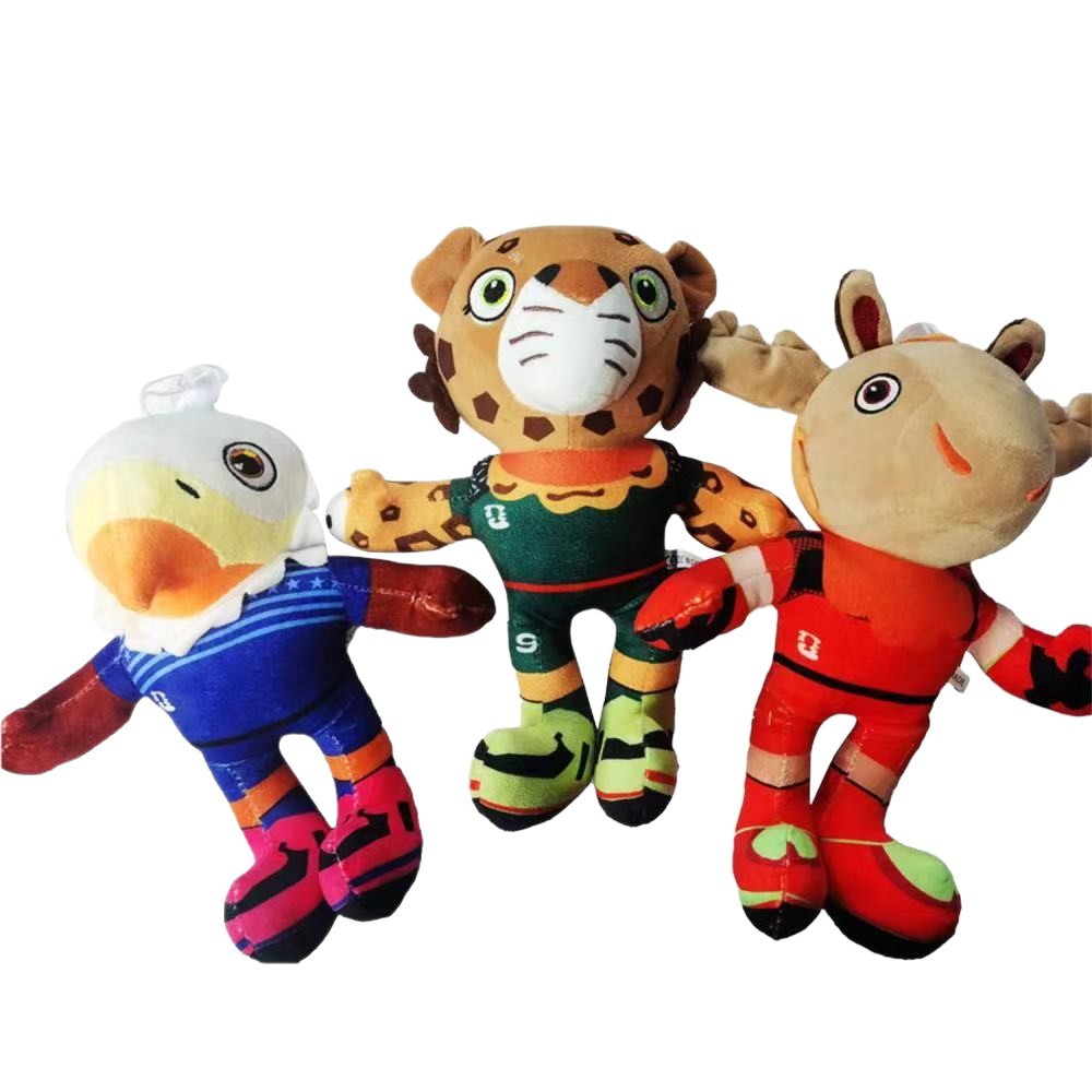 Camisetas de la Copa Mundial con calcetines, muñecos de mascotas, conjuntos de uniformes de fútbol de Alemania, España, Argentina, México al por mayor