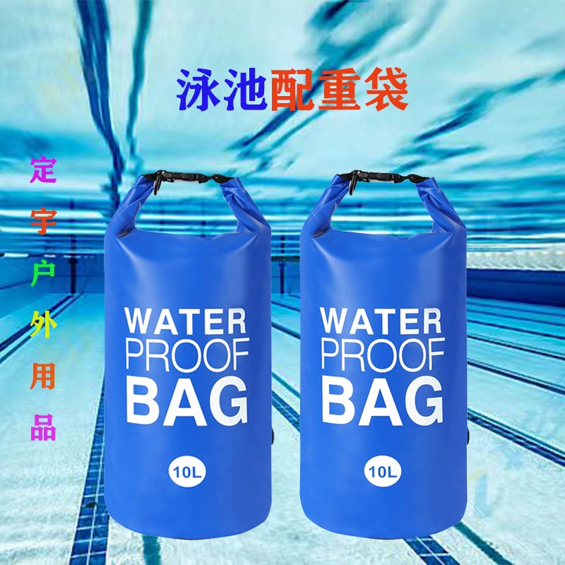 Водонепроницаемый рюкзак для рафтинга и пляжа, сумка для купальника, одежды, мобильного телефона, с сетчатым слоем из ПВХ, полностью водонепроницаемый.