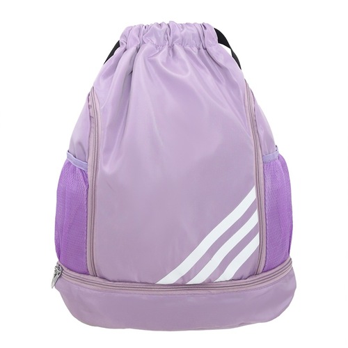 Wholesale swimming bag for women, water repellent straps, shoe position, lightweight sports fitness bag, travel beach drawstring backpack for men